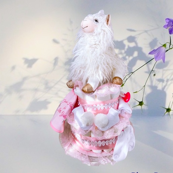 Llama Diaper Cake